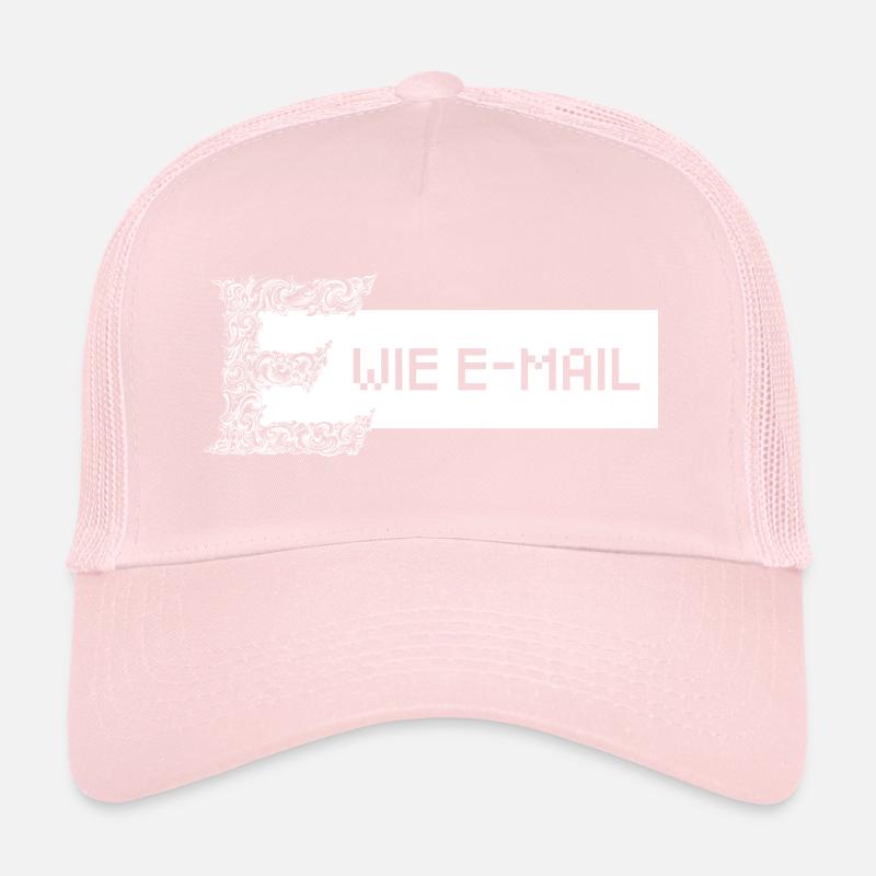 E wie E-Mail (weiß) Trucker Cap