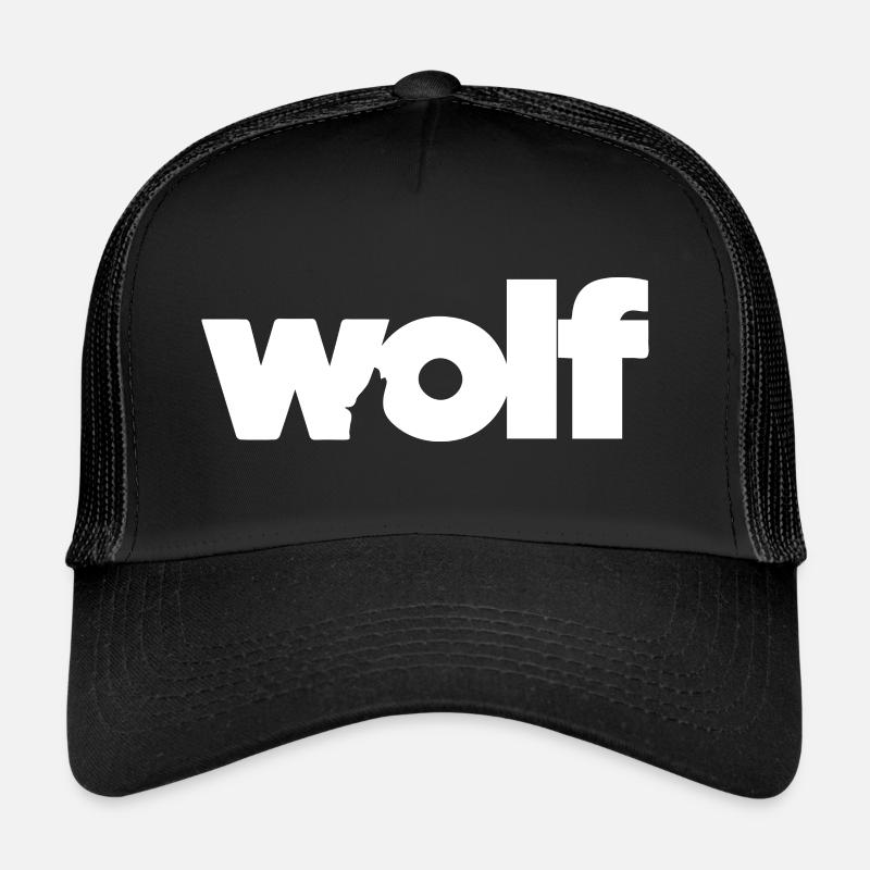 Wolf logo blanc original loup Casquette trucker 