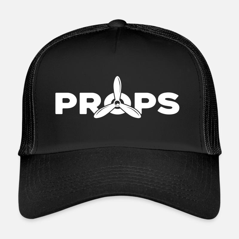 Pilot flies propeller aircraft flight hour Trucker Cap