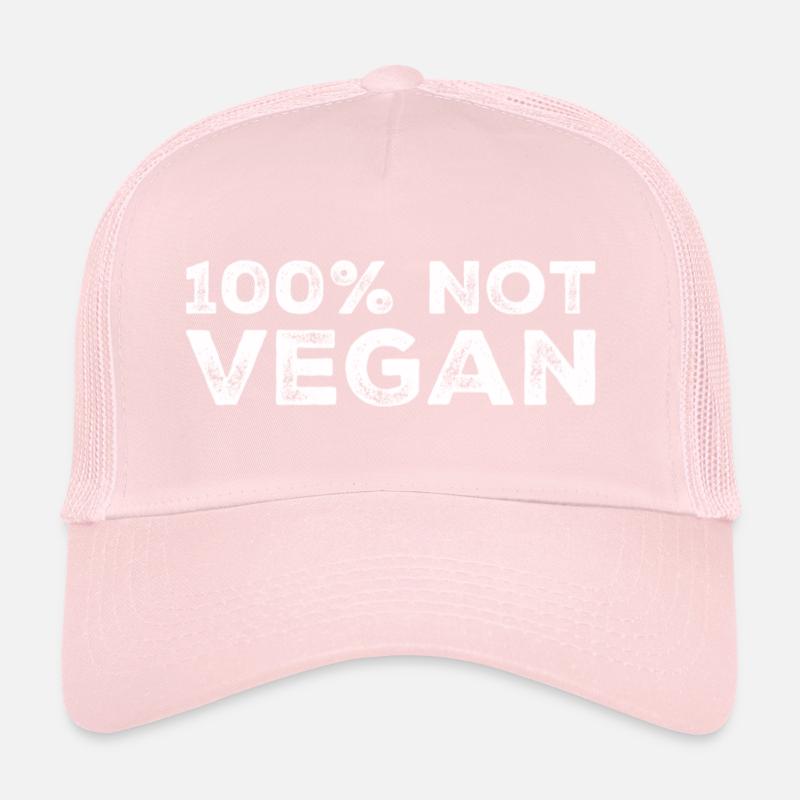 100% pas végétalien Casquette trucker 