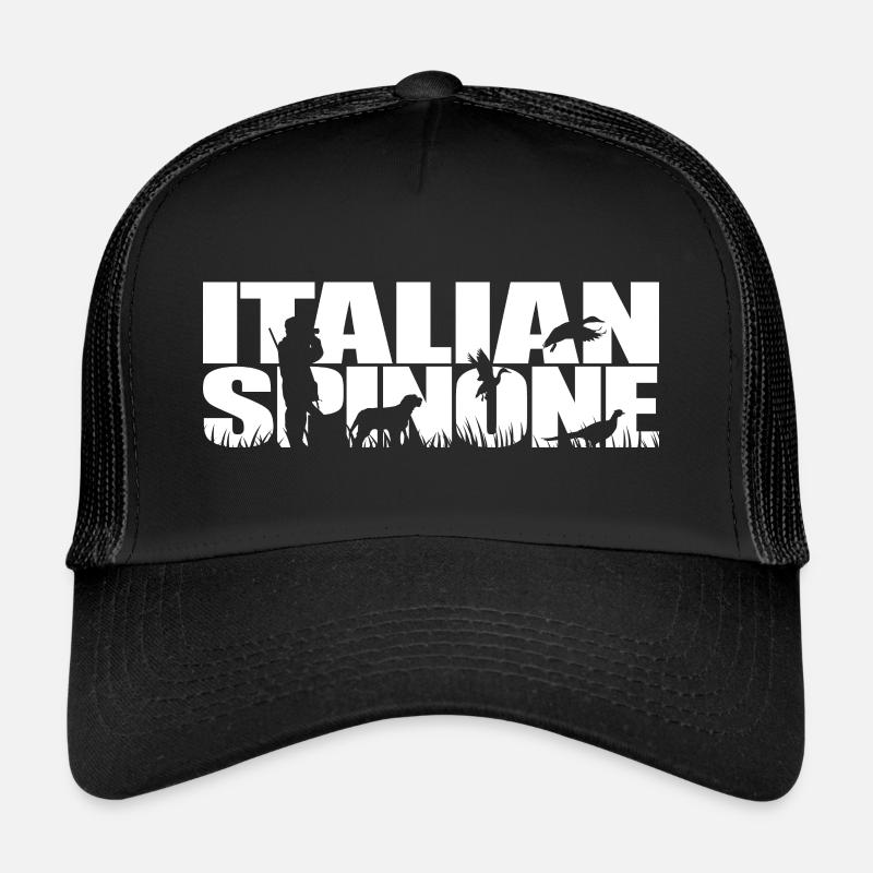ITALIAN SPINONE Jagdhund Jagdhunde Wilsigns - Trucker Cap - Schwarz/Schwarz
