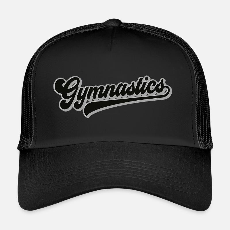 Gymnastics | Farben änderbar - Trucker Cap - Schwarz/Schwarz