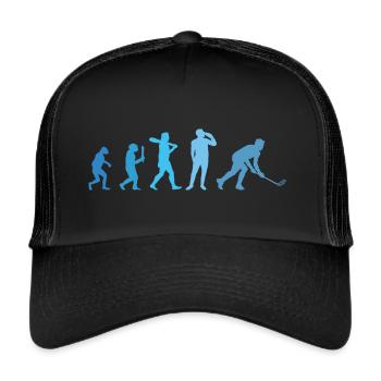Floorball Unihockey Salibandy Innebandy - Casquette trucker  - noir/noir - Devant