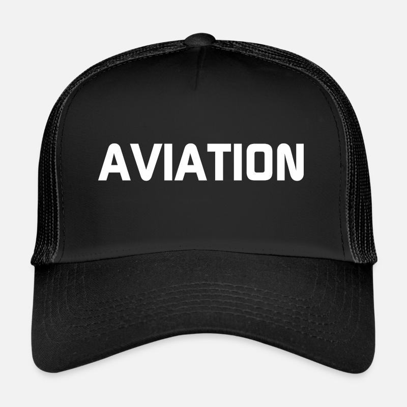 Luftfahrt - Trucker Cap - Schwarz/Schwarz