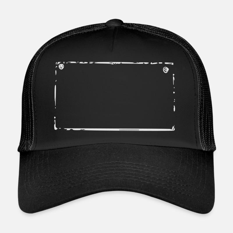 Rectangle frame Trucker Cap