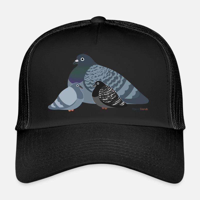 Stolze Mutter-Taube: Proud Moms - Trucker Cap - Schwarz/Schwarz