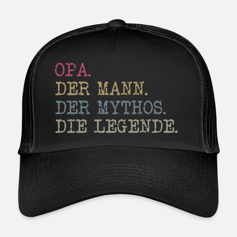 OPA - Trucker Cap - Schwarz/Schwarz