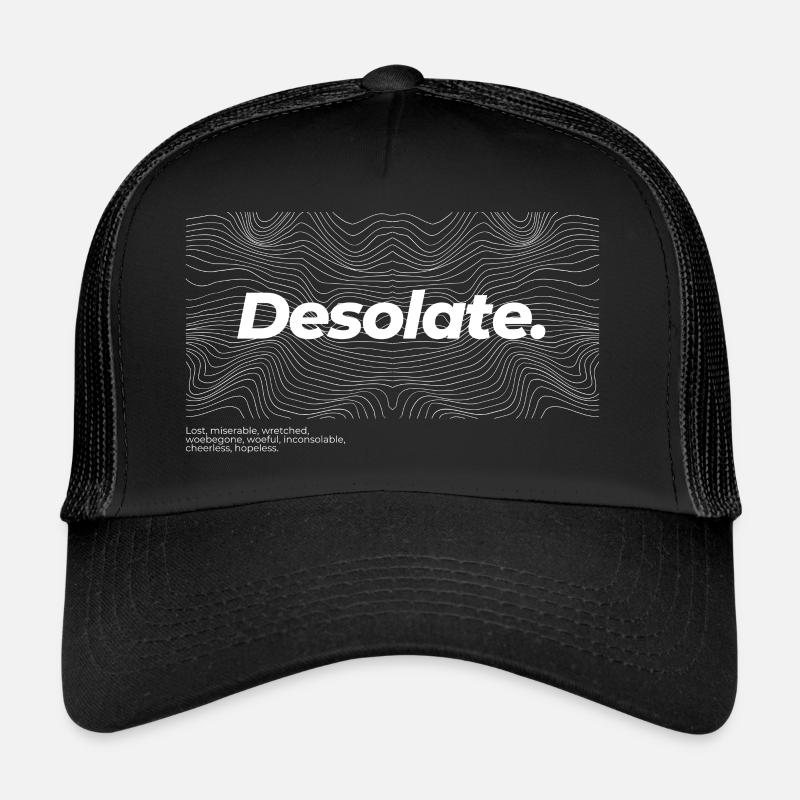 Desolate - Trucker Cap - black/black