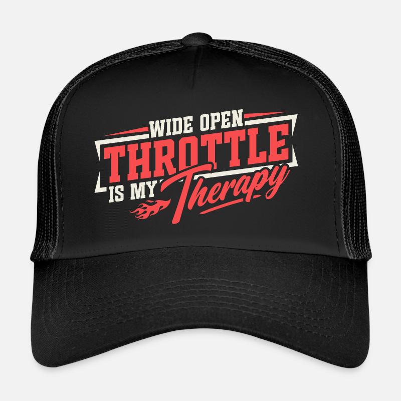 Full throttle is my therapy Trucker Cap