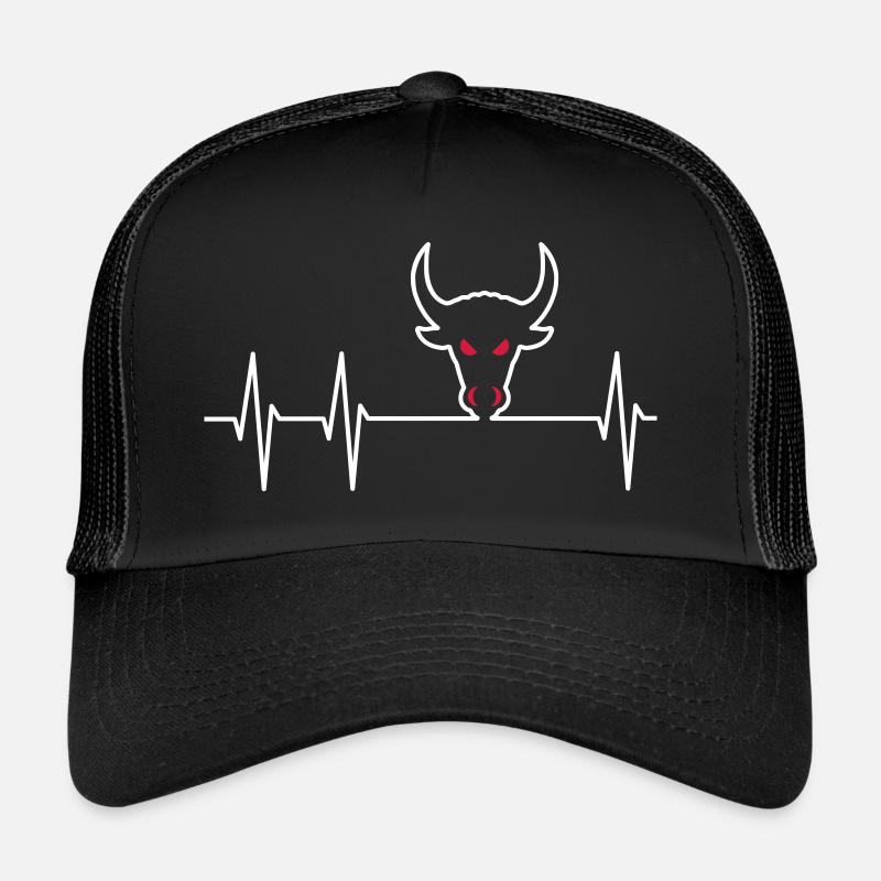 ECG and bull head Trucker Cap