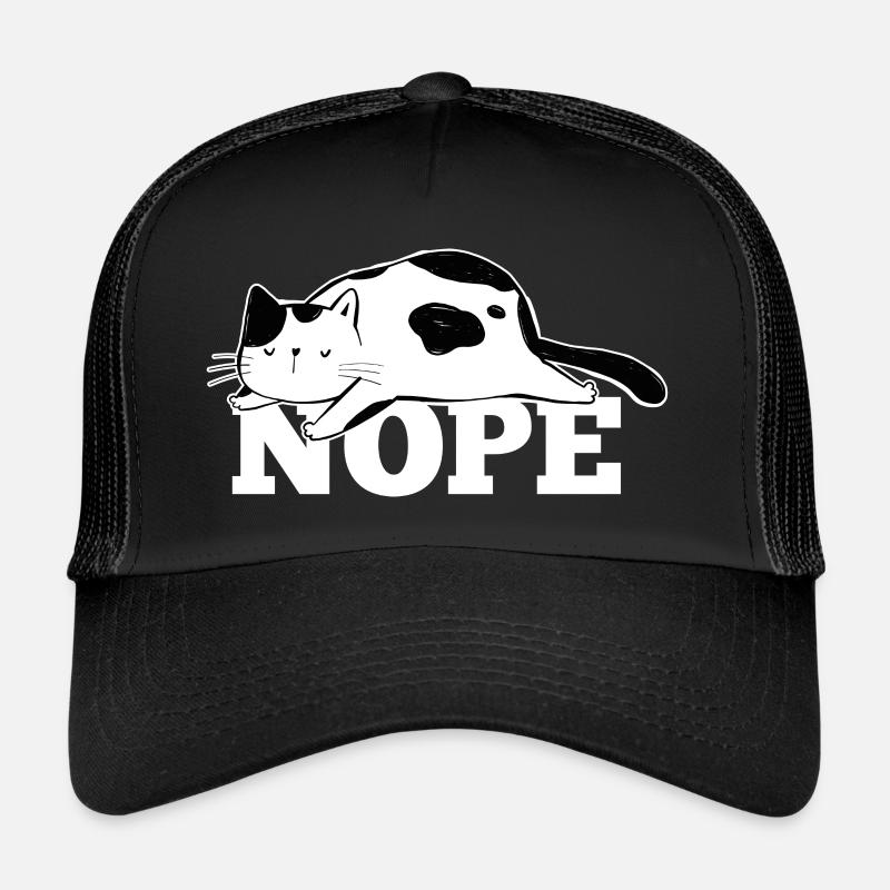 Chat Nope Casquette trucker 
