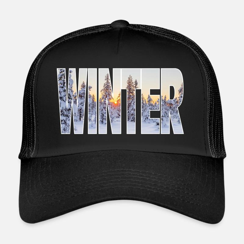 Winter - Trucker Cap - Schwarz/Schwarz