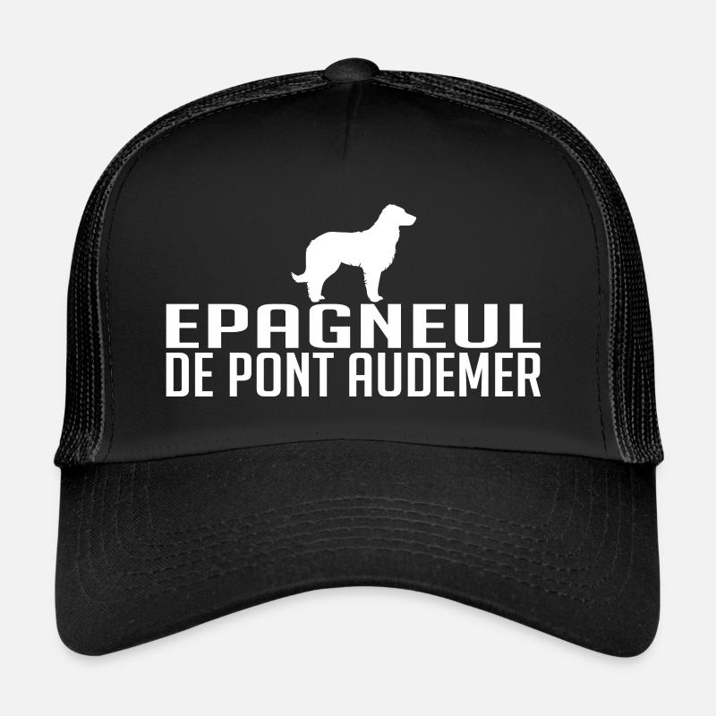 EPAGNEUL DE PONT AUDEMER Hunderasse Wilsigns - Trucker Cap - Schwarz/Schwarz