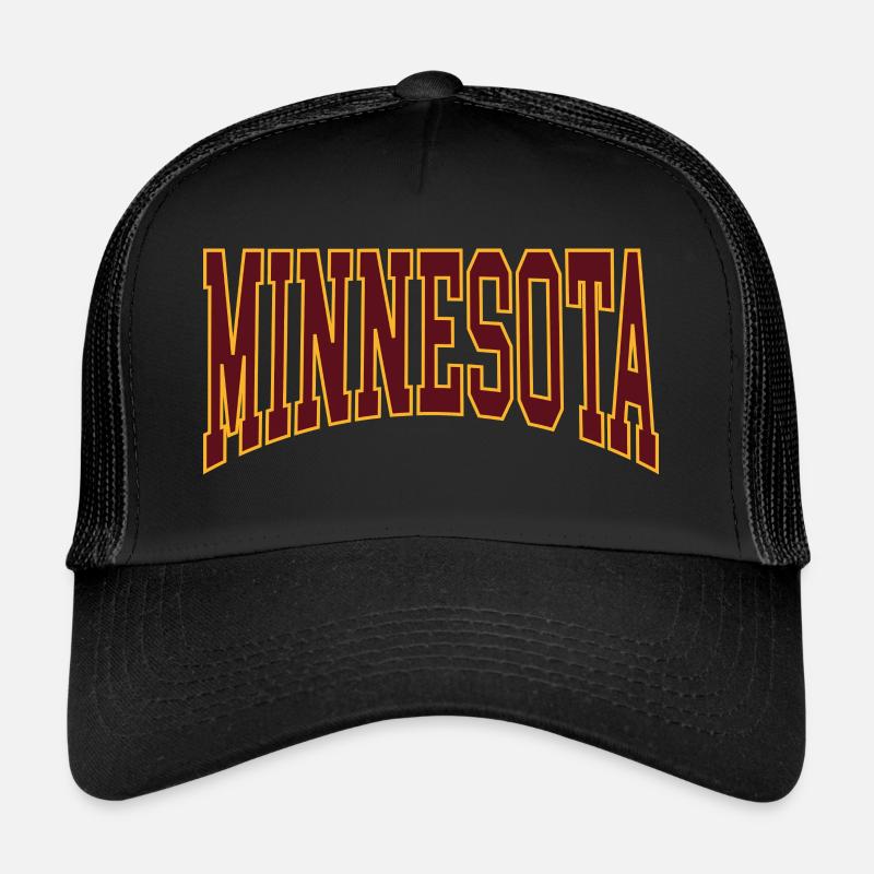 Minnesota - Trucker Cap - Schwarz/Schwarz