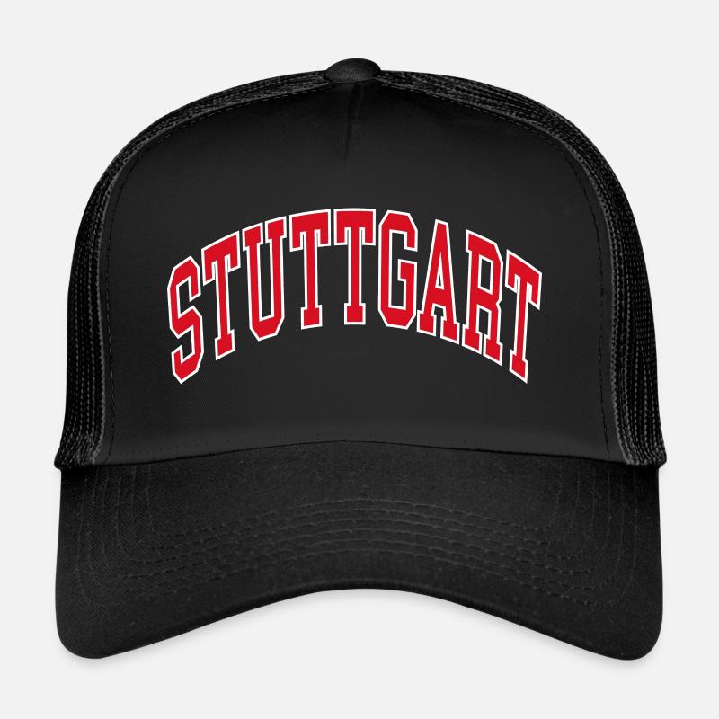 Stuttgart - Trucker Cap - Schwarz/Schwarz