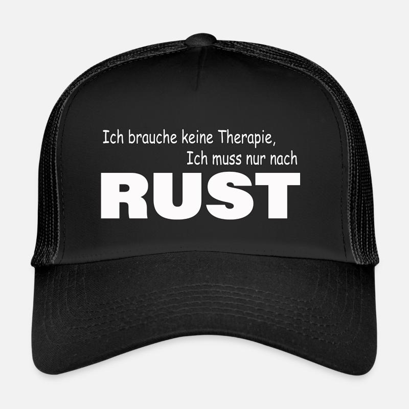 Therapie RUST - Trucker Cap - Schwarz/Schwarz