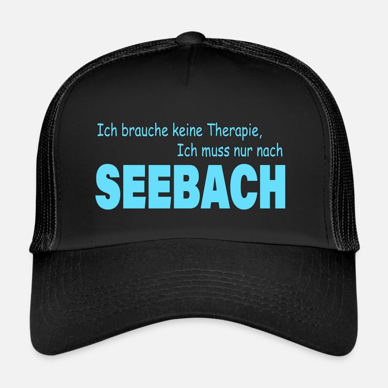 Therapie SEEBACH - Trucker Cap - Schwarz/Schwarz