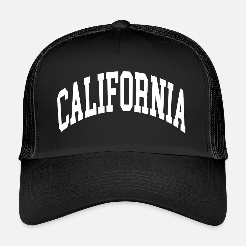 California - Trucker Cap - Schwarz/Schwarz