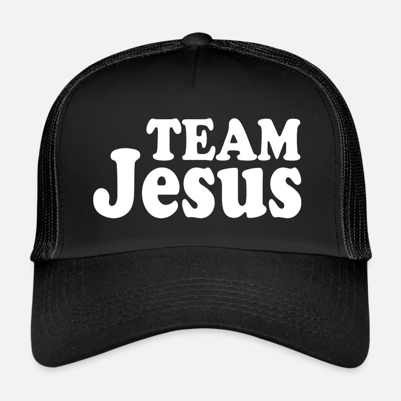 Team jesus - Trucker Cap - Schwarz/Schwarz