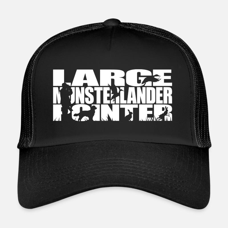 LARGE MUNSTERLANDER POINTER Jagdhunde Wilsigns - Trucker Cap - Schwarz/Schwarz