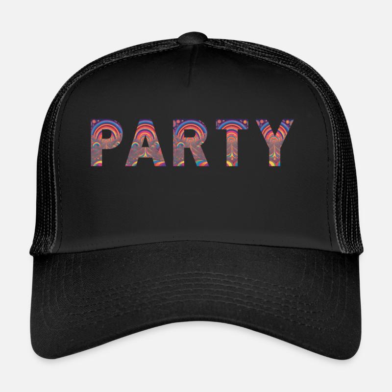 Psychedelische Party Trucker Cap