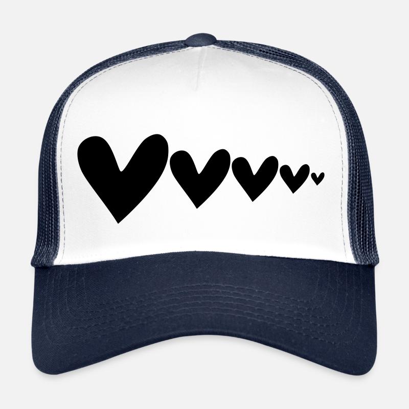 Des cœurs grands à petits Casquette trucker 