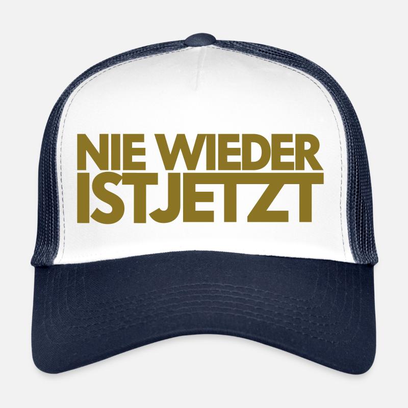 PLUS JAMAIS C’EST MAINTENANT (conception à 2 rangées) Casquette trucker 