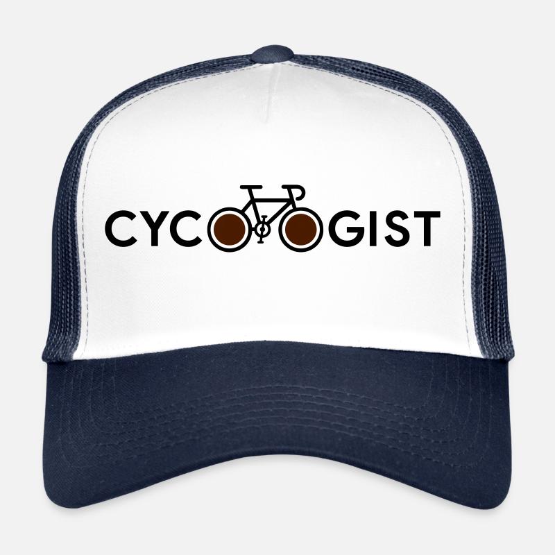 CYCOLOGIST - Casquette trucker  - blanc/marine