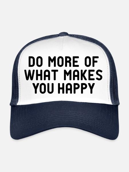 Do you like happy hygge? - Trucker Cap - white/navy - Front