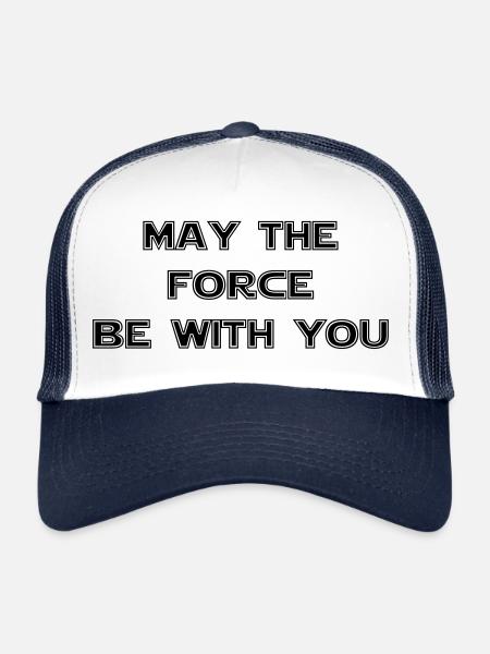 may the force be with you star was - jedi - Trucker Cap - white/navy - Front