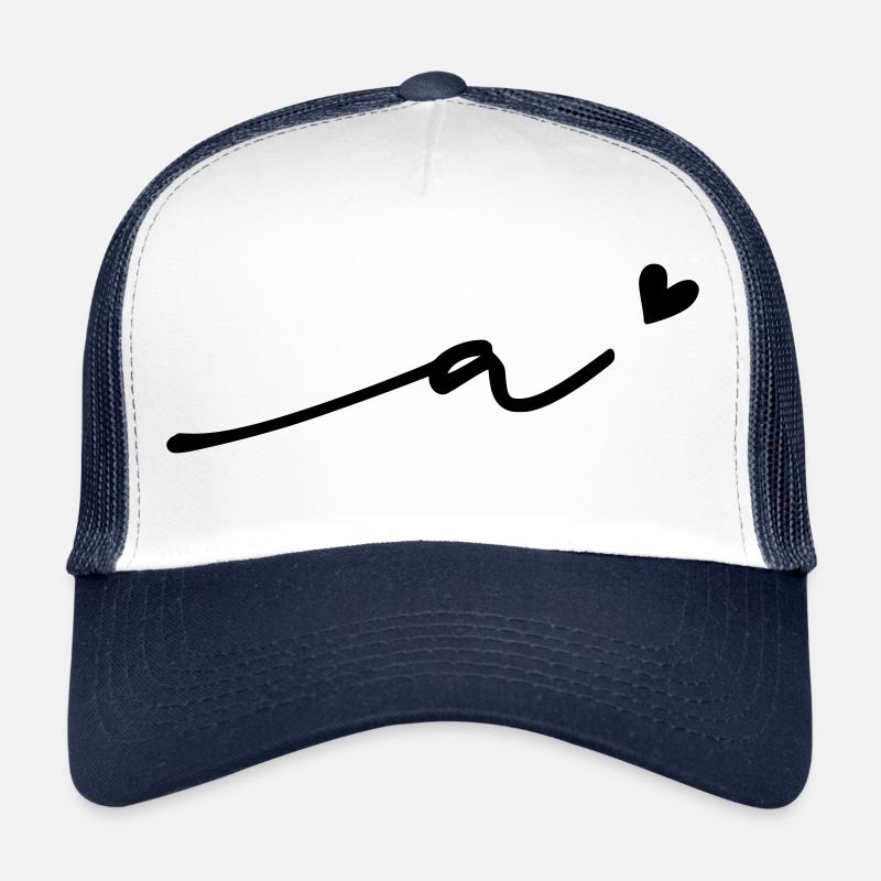 Lettre a) Cursive Casquette trucker 