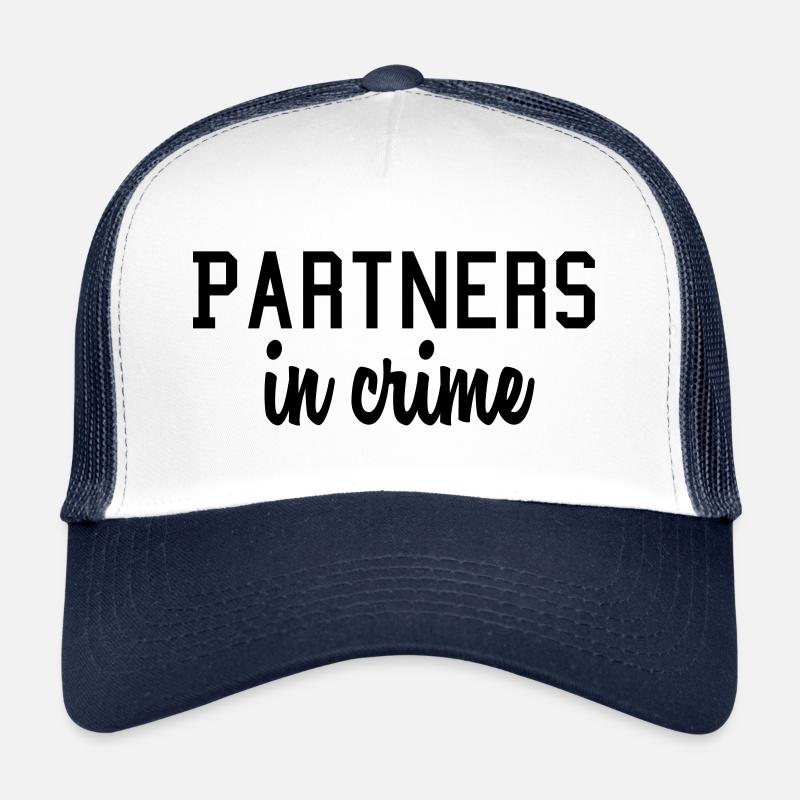 Partner in Verbrechen - Trucker Cap - Weiß/Navy