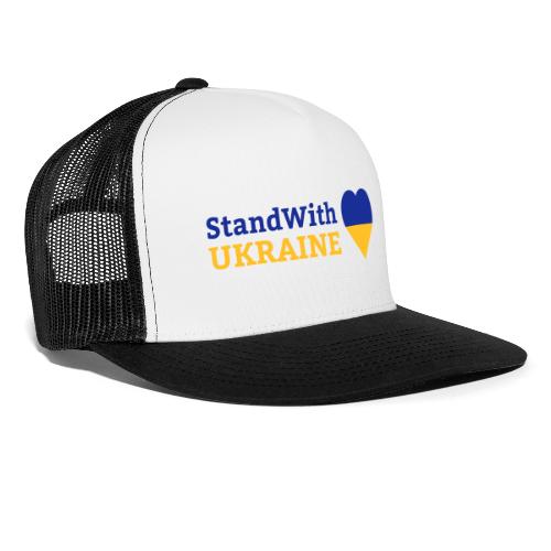 Stand with Ukraine mit Herz Support & Solidarität - Trucker Cap