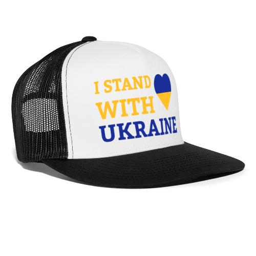 I stand with Ukraine Herz Solidarität & Support - Trucker Cap
