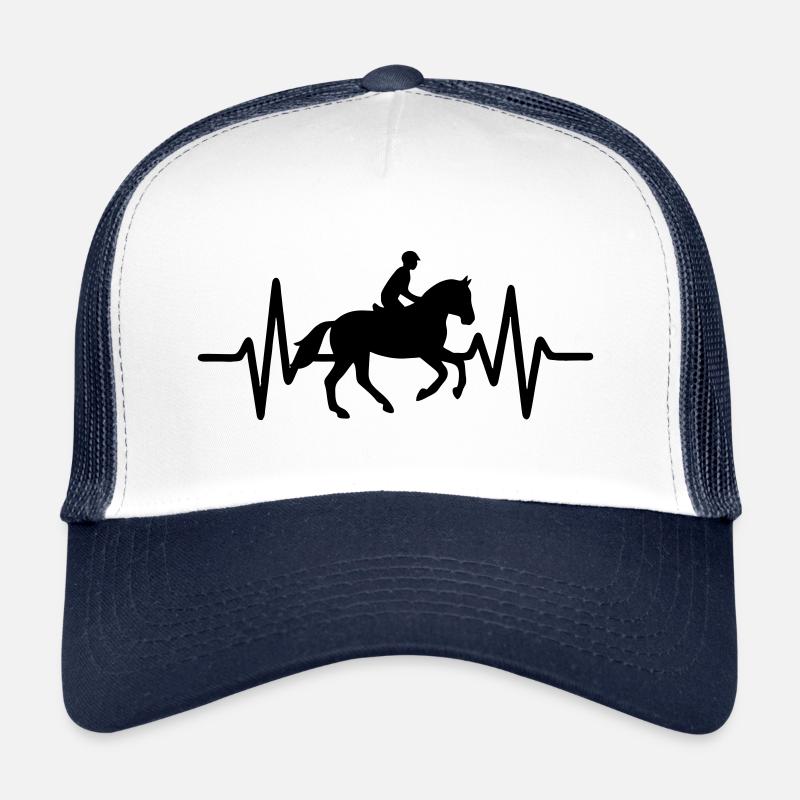 Rouler Heartbeat - Casquette trucker  - blanc/marine
