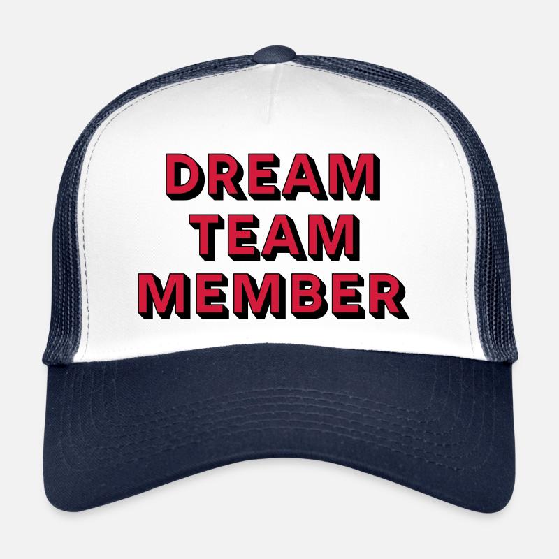 DREAM TEAM - Casquette trucker  - blanc/marine