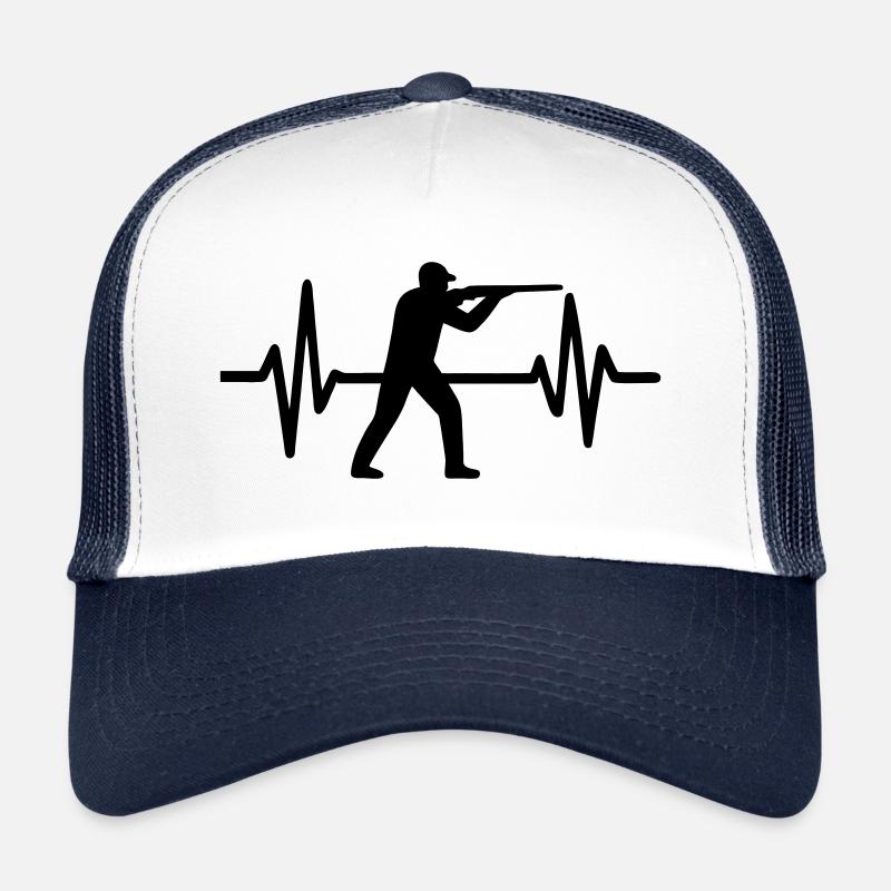 Battement de cœur de chasse Casquette trucker 