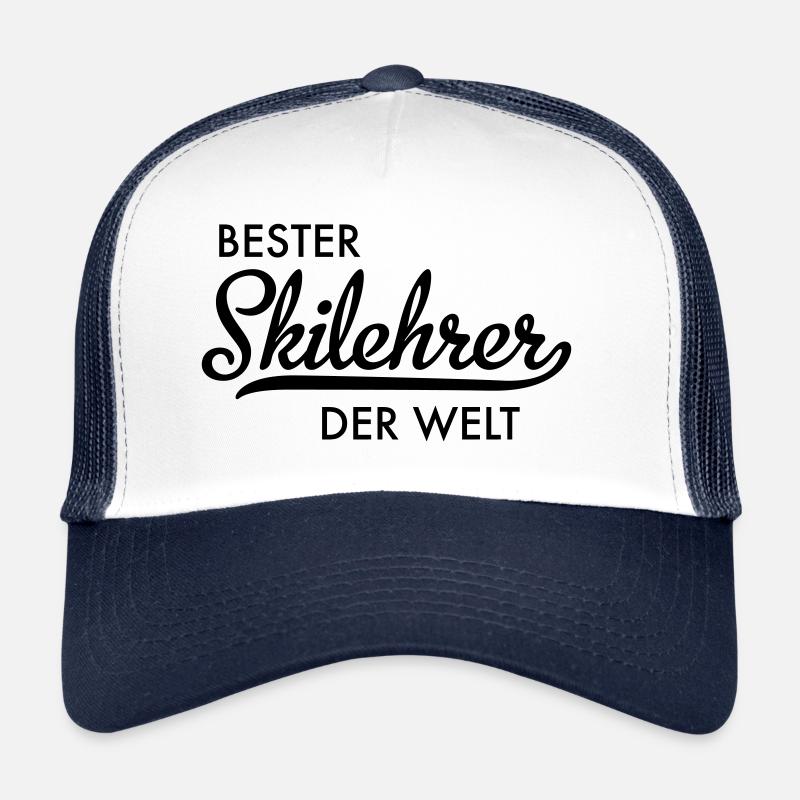 Bester Skilehrer - Trucker Cap - Weiß/Navy