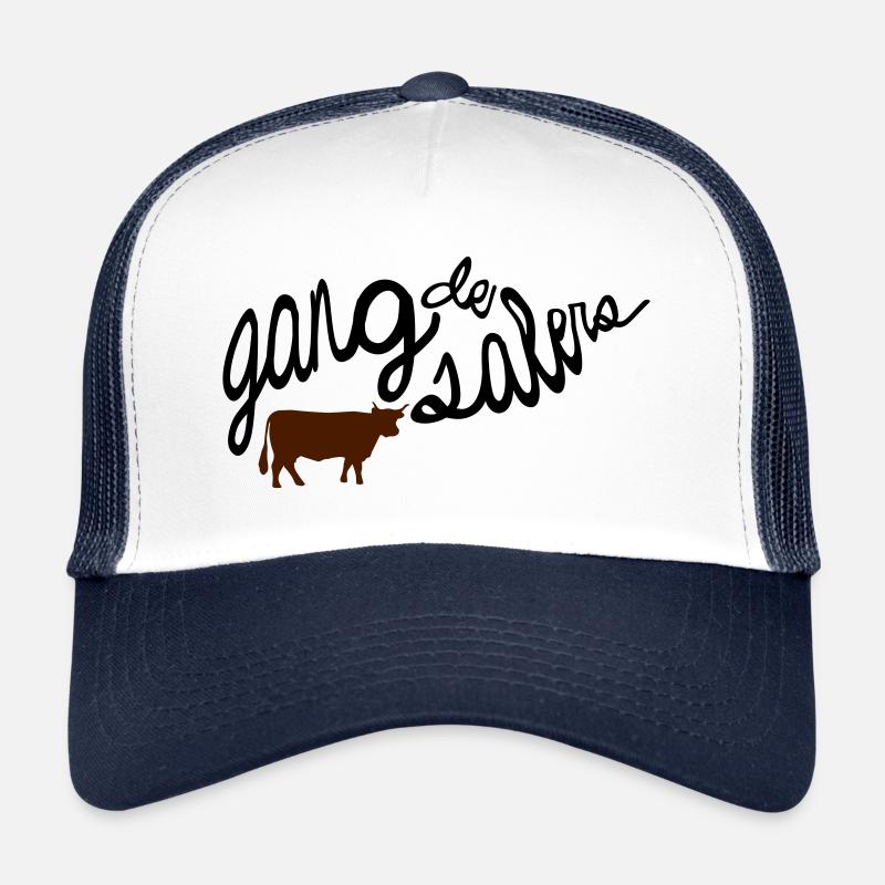 Gang de salers - Casquette trucker  - blanc/marine