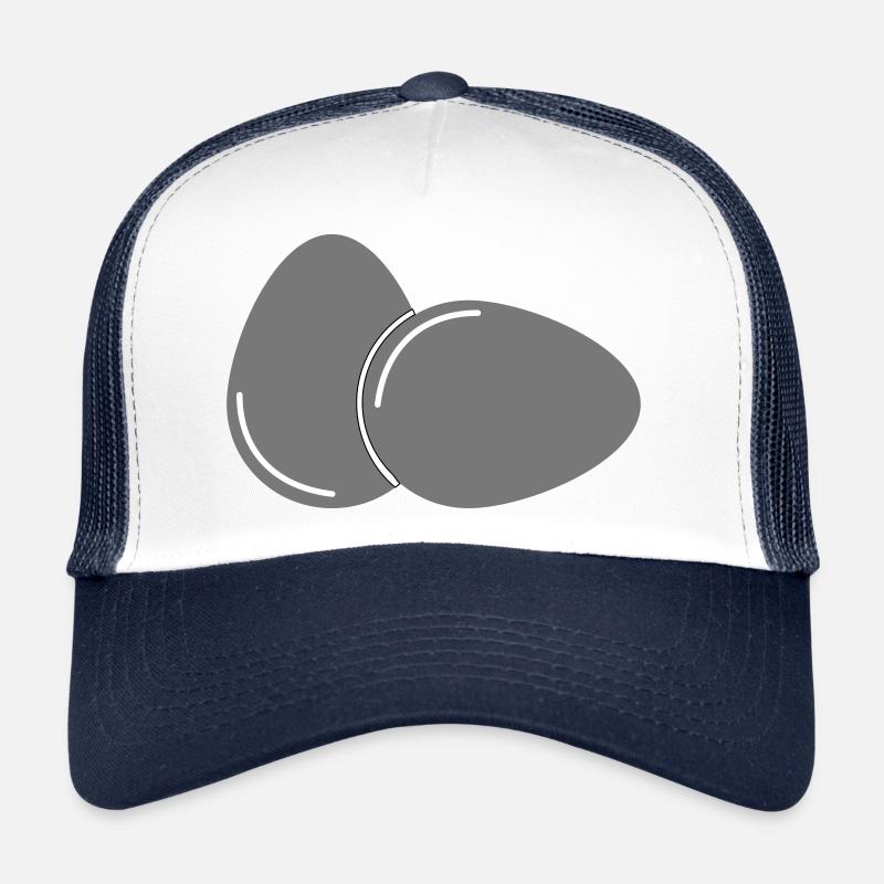 Easter eggs - Trucker Cap - white/navy