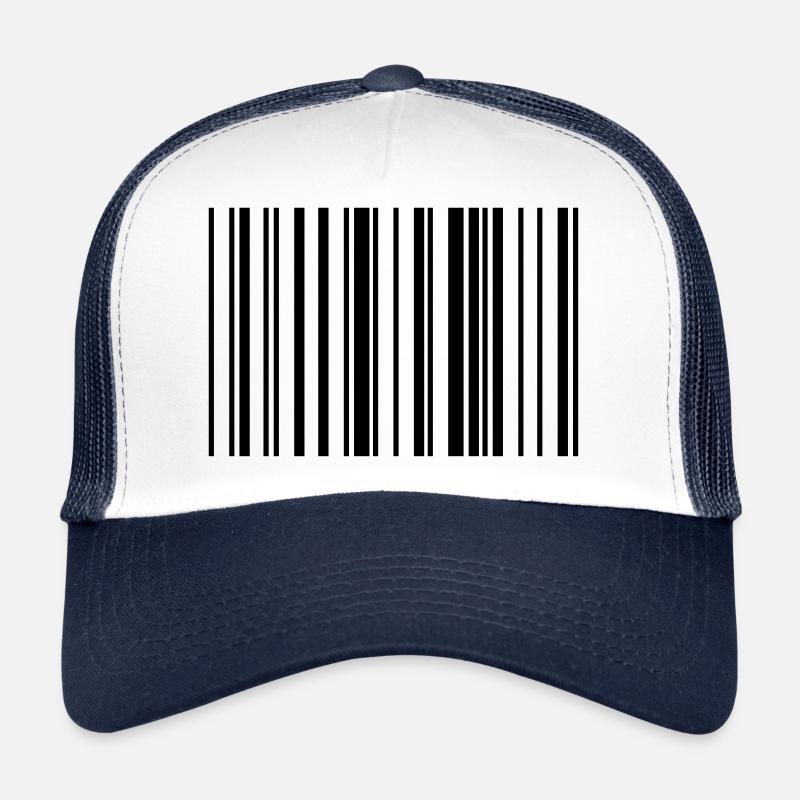 Striped barcode code strip Trucker Cap