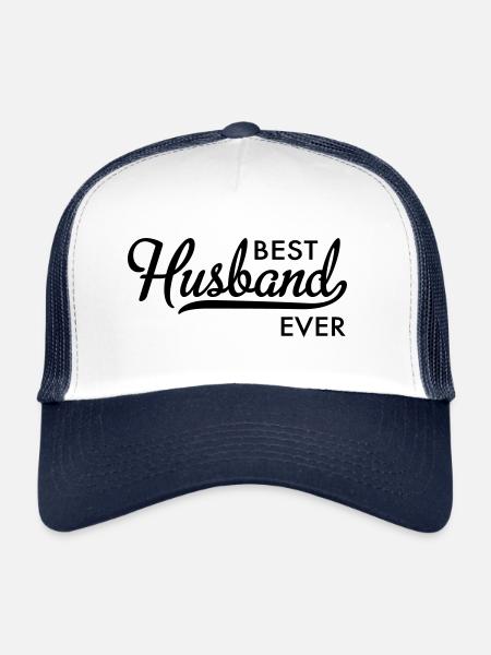mari - Casquette trucker  - blanc/marine - Devant