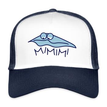 MIMIMI Jammerlappen - Trucker Cap - Weiß/Navy - Vorne