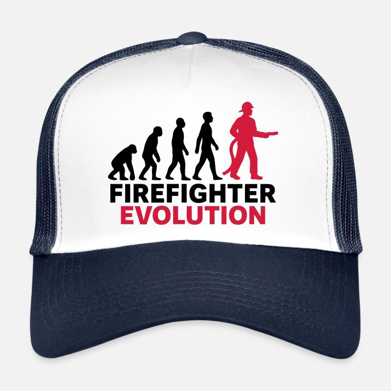 Firefighter Evolution Hero Gift Cool Casquette trucker 