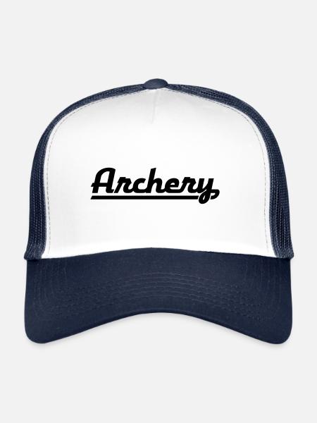 ARCHERY - Casquette trucker  - blanc/marine - Devant