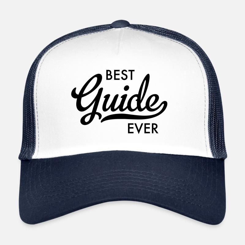 meilleur guide de tous les temps - Casquette trucker  - blanc/marine