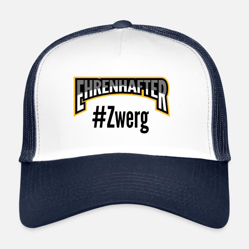 Ehrenhafter #Zwerg - Trucker Cap - Weiß/Navy