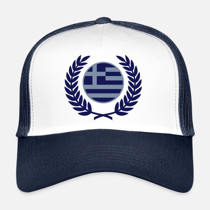 Greece (flag & laurel wreath) Trucker Cap
