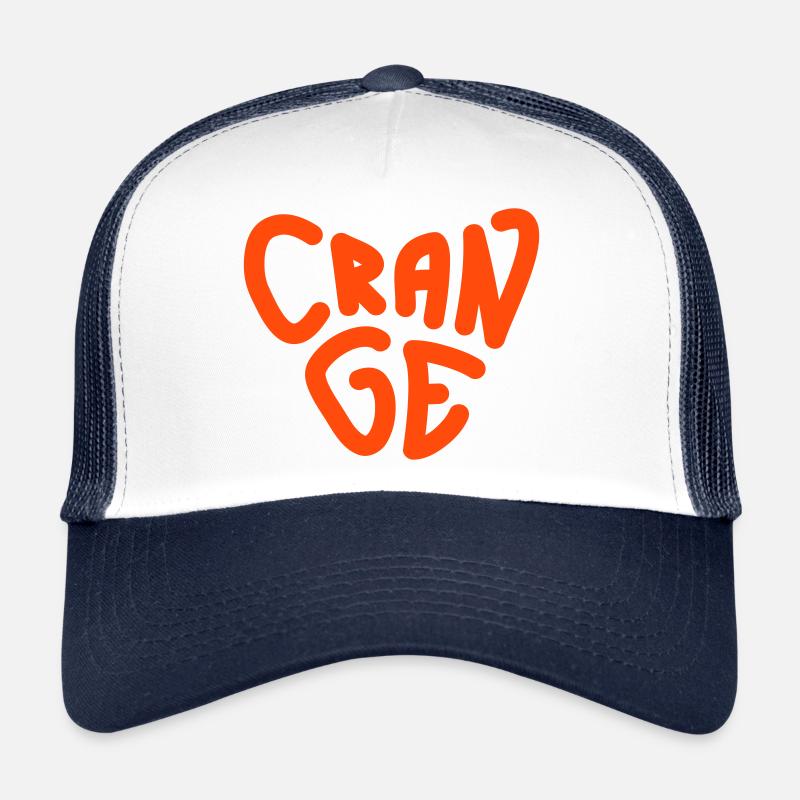 crange herz - Trucker Cap - Weiß/Navy