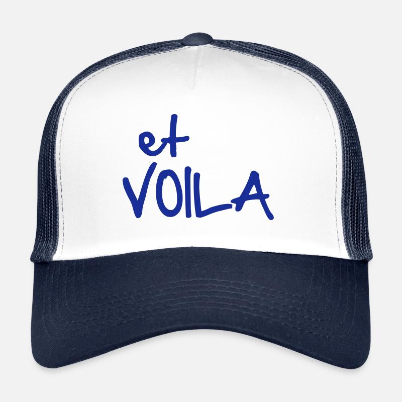 ET VOILA - Casquette trucker  - blanc/marine